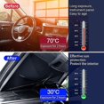 thumbnail image 4 of Car Windshield Sun Shade Covers, Universal Foldable Front Windscreen Sun Shade Protector, UV Rays He, 4 of 4
