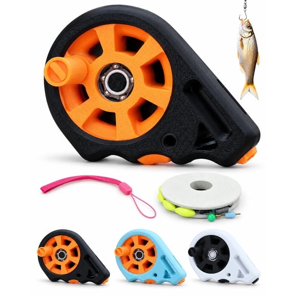 Portable Rodless Pocket Fishing Reel, Ultralight Hand Line Reel for Shore Dock Bridge Travel Fishing