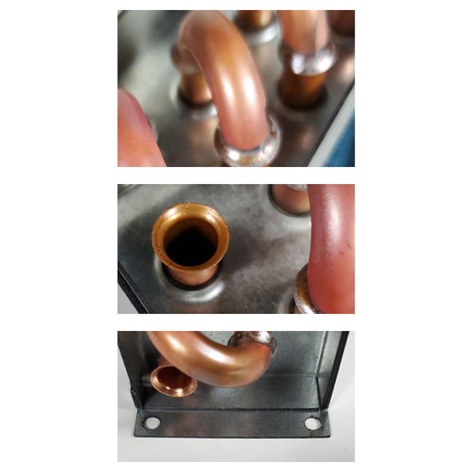 JISADER Condenser for Refrigerator Compact with Shell for Industrial DIY Compressors 2x6x155 1