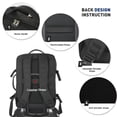thumbnail image 3 of Travel carry on Backpack Laptop Business 17 Inch Business Slim Sturdy College School Computer Bag Gift for Men & Women.Black, 3 of 8