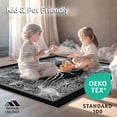 thumbnail image 4 of ODIKA 2'x3' Machine Washable Non-Slip Area Rug, Spooky Spider Web High Traffic Rug, Black, 85219, 4 of 7