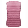thumbnail image 4 of Uootdi Womens Puffer Vest Plus Size Collarless Full Zip Up Sleeveless Bubble Jackets Lightweight Quilted Padded Warm Coat Outerwear Gift, 4 of 7