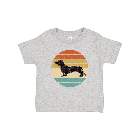 Inktastic Dachshund Dog Retro Sunset Boys or Girls Baby T-Shirt