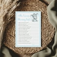 thumbnail image 3 of FIND THE GUEST Baby Shower Game — Pack of 25 — BOY Baby Shower Icebreaker Party Game, Guess Who Came to the party Game, BLUE Elephant Baby Shower Activity, Baby Shower Quiz Party Game, SKU G501-FTG, 3 of 6
