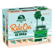 Golden Road Brewing Ride on Craft IPA Variety Pack, Assorted ABV, 12 Pack, 12 fl oz Aluminum Cans, 7.0% ABV
