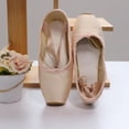 thumbnail image 3 of FVDPWYE 2 Pair Satin Pointe Shoes Girls Women Ladies Ballet Shoes with Ribbon School, 3 of 9