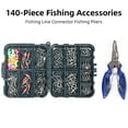 thumbnail image 2 of Eccomum 140pcs Tackle Kits, Fresh and Saltwater, Bass/Panfish/Trout Fishing Tackle Kits, Fishing Gear, Fishing Lures, Fishing Accessory Kit w/Tackle Box, 2 of 9