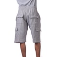 thumbnail image 4 of Pro Club Men's Fleece Cargo Short, Heather Gray, 7X-Large, 4 of 4