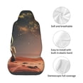 thumbnail image 4 of Picia Astronaut On Mars A Print Waterproof Sweating Car Seat Cover for Post Gym Workout, Running, Beach and Hiking, Universal Fit Anti-Slip Bucket Seat Protector, 4 of 5