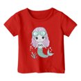 thumbnail image 3 of Zszcpp Summer Top For Teens Girl T Shirts 2025 Print Tee Short Sleeve Softable T-Shirt Ocean Animal Breathable Blouse Girls Tops, 3 of 5
