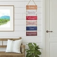 thumbnail image 3 of Excello Global Products Large Hanging Wall Sign: Rustic Wooden Decor (Home, Family, Love, Laugh, Live, Happiness) Hanging Wood Wall Decoration (11.75" x 32") - EGP-HD-0188, 3 of 5