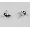 thumbnail image 1 of 1 par de pendientes de plata de ley s925, zapatillas, pendientes retro de plata tailandesa, pendientes de joyería de plata a la moda, joyería LingWen 8390613746573, 1 of 1
