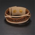 thumbnail image 2 of Pulsera de tejido retro multicapa de moda para hombres y mujeres Accesorio de joyería simple (negro), 2 of 3