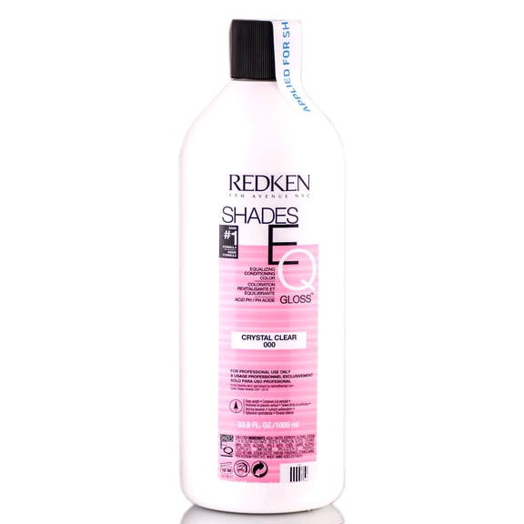 Redken Shades EQ Color Gloss - Crystal Clear 000 - 33.8 oz / liter - Pack of 1 with Sleek Comb