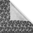 thumbnail image 3 of Ambesonne Vintage Floral Kitchen Curtains, Swirl Flower Antique, 55"x36", Charcoal Grey White, 3 of 3