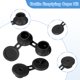 thumbnail image 3 of Uxcell 6Pcs Tapas para vaciar botellas 3 tamaños Tapas para botellas de champú boca abajo, Negro, 3 of 7