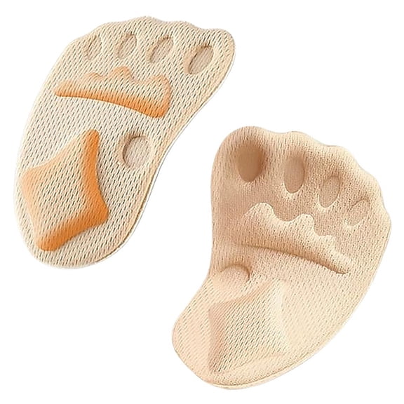 2026 Upgraded Metatarsal Pads for Women Men - Breathable Ball of Foot Cushions for High Heels, Shoe Inserts for Pain Relief & All-Day Comfort (2 Pcs, White)
