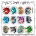 thumbnail image 2 of Juego de 12 llaveros con forma de dragón y diamante Demonwer DIY Art, 2 of 7