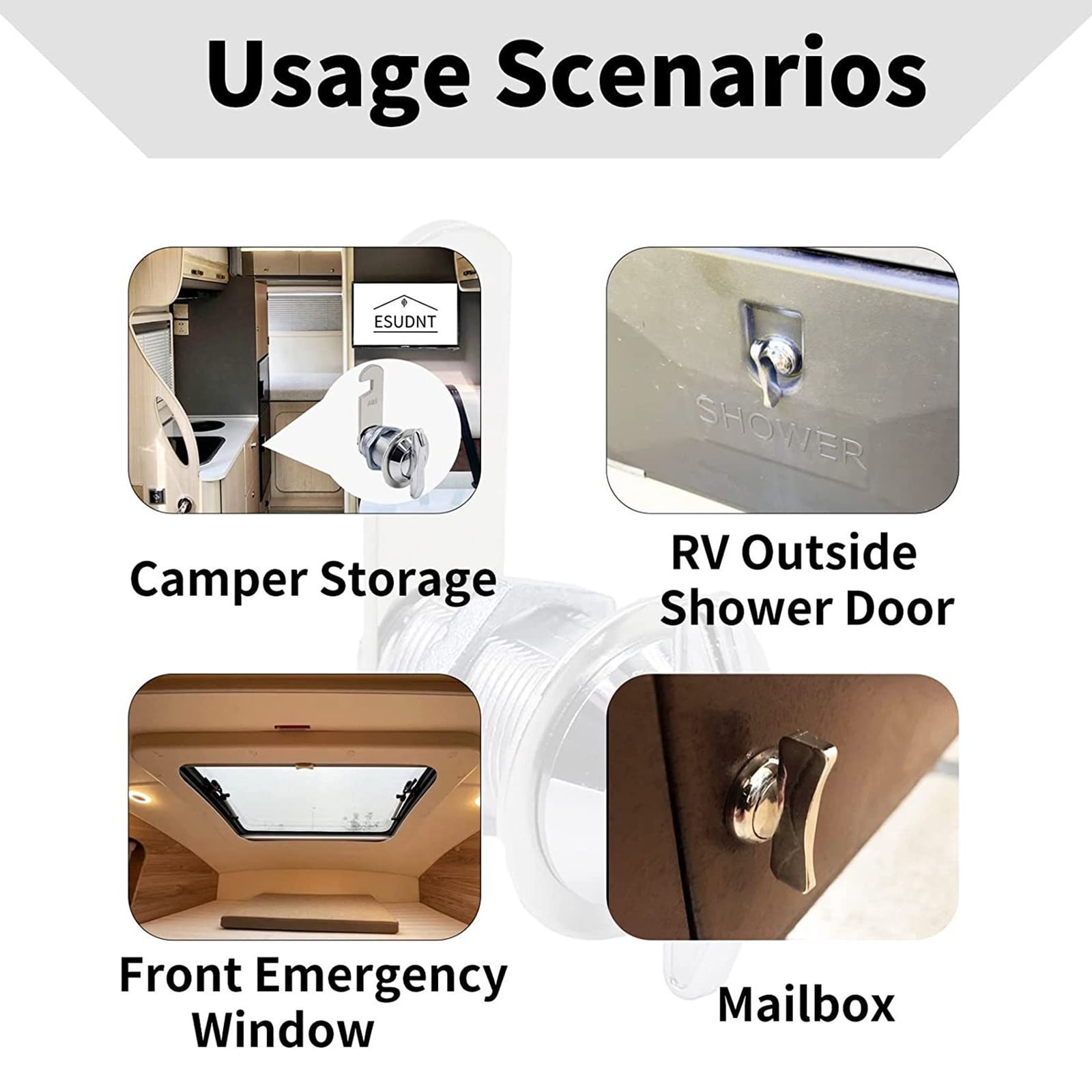 Tool Frees Cabinet Security Lock Thumb Operated Cams Lock Offset Cams Lock Secure Twist Lock for Compartments & Drawers