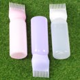 thumbnail image 3 of 3pcs Hair Dye Bottle Applicator Comb Dispensing with Graduated Scale Salon Hair Coloring Dyeing (White Purple Pink), 3 of 9