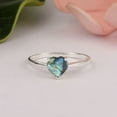 thumbnail image 2 of Mooneye 5mm Heart Shape Labradorite 925 Sterling Silver Women Dainty Valentines Day Gifts Ring, 2 of 4