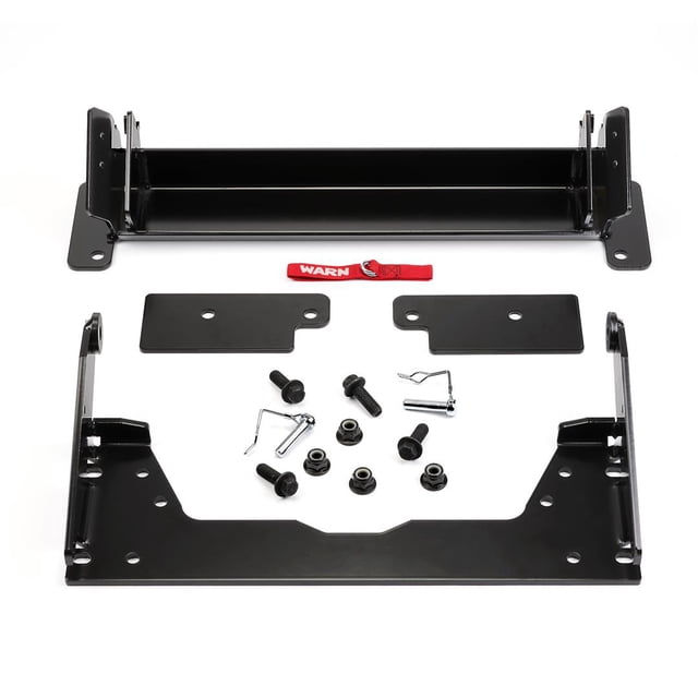 Fits 2018-2019 Polaris Ranger Crew XP 1000 EPS Warn Snow Plow Mount 103050 ProVantage; Front Kit; Black