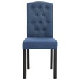 thumbnail image 2 of vidaXL Chaises de Salle à Manger 4 Pcs Tissu Bleu, 2 of 5