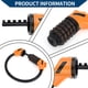 thumbnail image 2 of Candado de cable para bicicleta Unique Bargains, candado en espiral de 5 dígitos, candado de cable para bicicleta, acero, 40 cm, negro y naranja, 1 pieza, 2 of 6