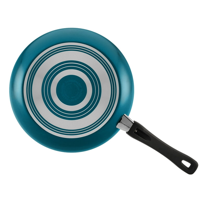 Farberware Dishwasher Safe 15-Piece Aluminum Nonstick Cookware Set in Teal, Blue