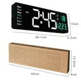 thumbnail image 4 of Large Electronic Digital Wall Clock Remote Control Temp Date Week Display Power Off Memory Table Clock Wall-mounted Dual Alarms LED Clocks, 4 of 15