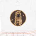 thumbnail image 4 of Inktastic Chinese Shar-pei Dog Art Girls Toddler Dress, 4 of 5
