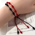 thumbnail image 4 of Hotpom 7 Knot Lucky Bracelets Handmade Adjustable String Protection Cord Braided Bracelet Year-Round Unisex Jewelry Gift Stylish Accessory, 4 of 6
