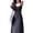Black, variant on Xioeram Evening Party Women Dress Low-cut Square Neck Sleeveless High Tight Waist A-line Pleated Solid Color Frence Style Ankle Length Prom Banquet Maxi Dress