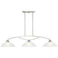 thumbnail image 2 of 13 inch 3 Light Brushed Nickel Billiard/Island with Satin Glass Shade, 2 of 6