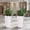 White, variant on COZONY 30" Tall Planter Set of 2, Outdoor Indoor Large Planter Pots with Drainage, Water Level Monitor & Inner Bucket, Modern Front Porch Planters, Black