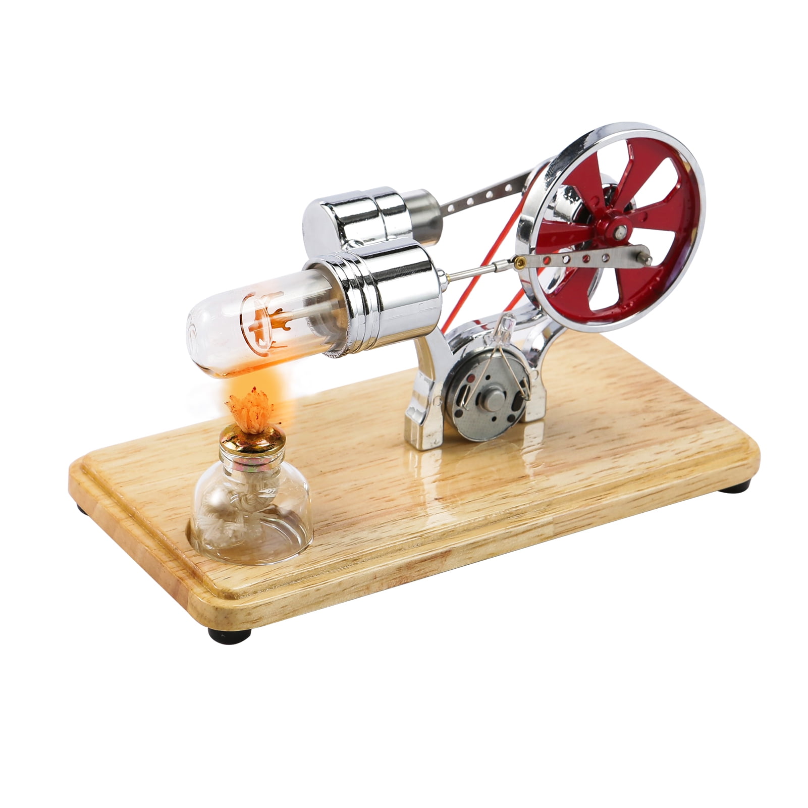Physical Science DIY Experiment Kit Flywheel Stirling Engine 