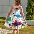 thumbnail image 3 of Flowy Dress for Girls, Kids Cute Graphic Sleeveless Dresses Summer Clothes Flutter Hem Sundress 2-12 Years, 3 of 6