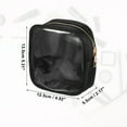 thumbnail image 2 of Unique Bargains 1 Pc Women Waterproof Makeup Bag for Business Travel Vacation Gym Nylon Black, 2 of 6