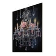 thumbnail image 2 of Designart "Chandelier euphony In Contrasts II" Glam Print on Natural Pine Wood, 2 of 5