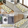 thumbnail image 6 of Yellow Lemon Fruit Flowers Yellow Pattern Kitchen Rug Mat,Kitchen Runner Rugs Non Skid Washable,Decorative Kitchen Floor Mats for Kitchen,Sink,Laundry,17"x47.2", 6 of 7