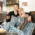thumbnail image 3 of Valentines Day Gifts for Him, to My Husband Blankets, Valentine's Day Gifts for Husband, Gifts for Him, Husband Gifts from Wife, Super Soft Throw Blankets for Bed and Couch Anniversary Birthday, 3 of 7