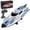 White / 1 Battery, variant on High Speed RC Speedboat 25kmh With Self Righting Function LED Navigation Lights 2.4GHz Full Proportional Control Boat For Pool Lake Pond Water Recreation,HJ820- Green / 1 Battery