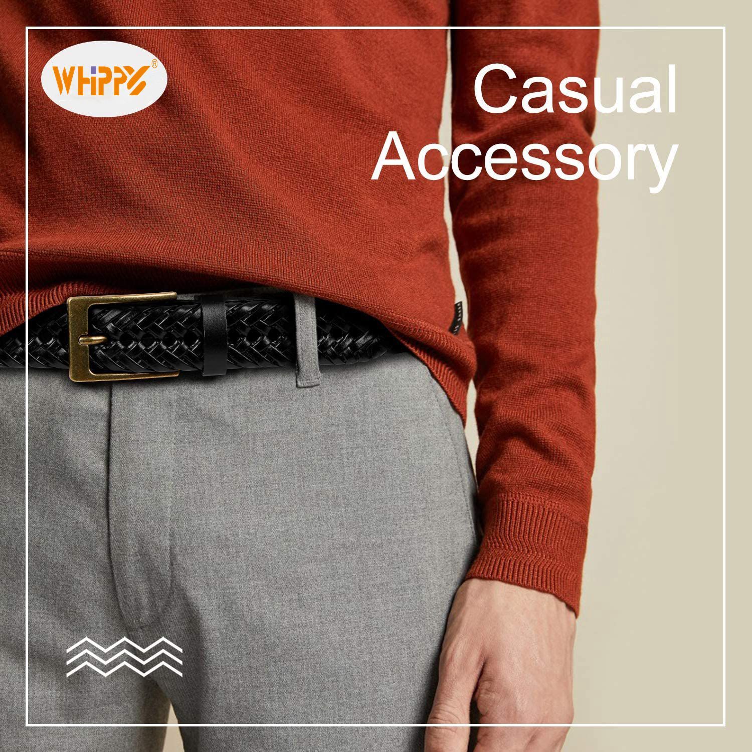 Whippy Men's Braided Leather Belt photo 3