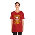 thumbnail image 4 of Yinzer Santa Unisex T-shirt: Bella Canvas 3001 Pittsburgh Christmas, 4 of 5