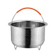 thumbnail image 1 of Stainless Steel Vegetable Food Steamer Basket Pressure Cooking Kitchen Tool, 1 of 9