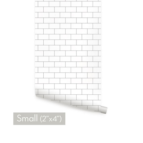 Subway Tile Peel Stick Wallpaper