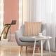 thumbnail image 3 of Decorative Throw Pillow 45x45cm | Soft Plush Sofa Cushion with Removable Polyester Stripe Pillowcase | Cozy Home Decor Accent for Living Room or Bedroom | Includes Pillow Insert, 3 of 7