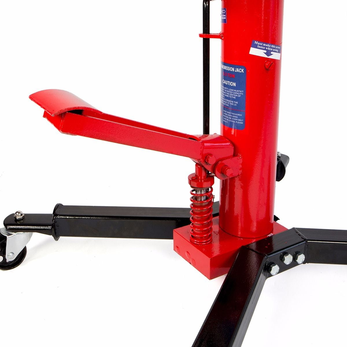 Stark USA 1/2 Ton Transmission Jack, 33"-70" High Lift, Hydraulic Telescoping Transmission Jack, 2-Stage Transmission Stand W/ Foot Pedal, 360° Swivel Wheel, Garage/Shop Lift Hoist  1,100LB Capacity