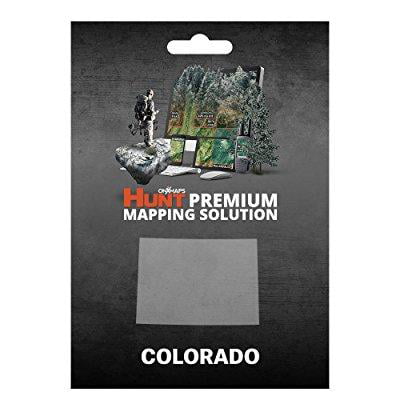 onxmaps hunt colorado chip for gps public/private land ownership 24k topo hunting maps for garmin gps unit (microsd/sd card) + premium membership for smartphone, and