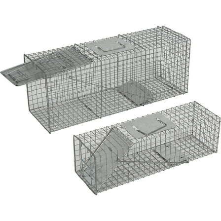 Grip 2-Trap Value Pack of Catch and Release Live Animal Traps, 1 Large and 1 Small, Model# 54234